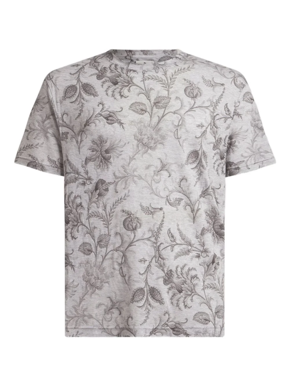 floral-motif T-shirt - 1