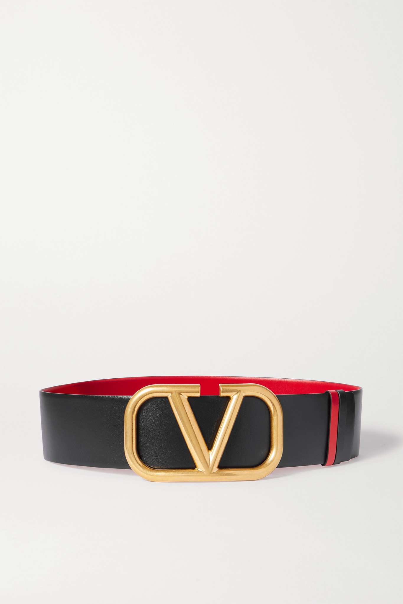 Reversible leather waist belt - 1