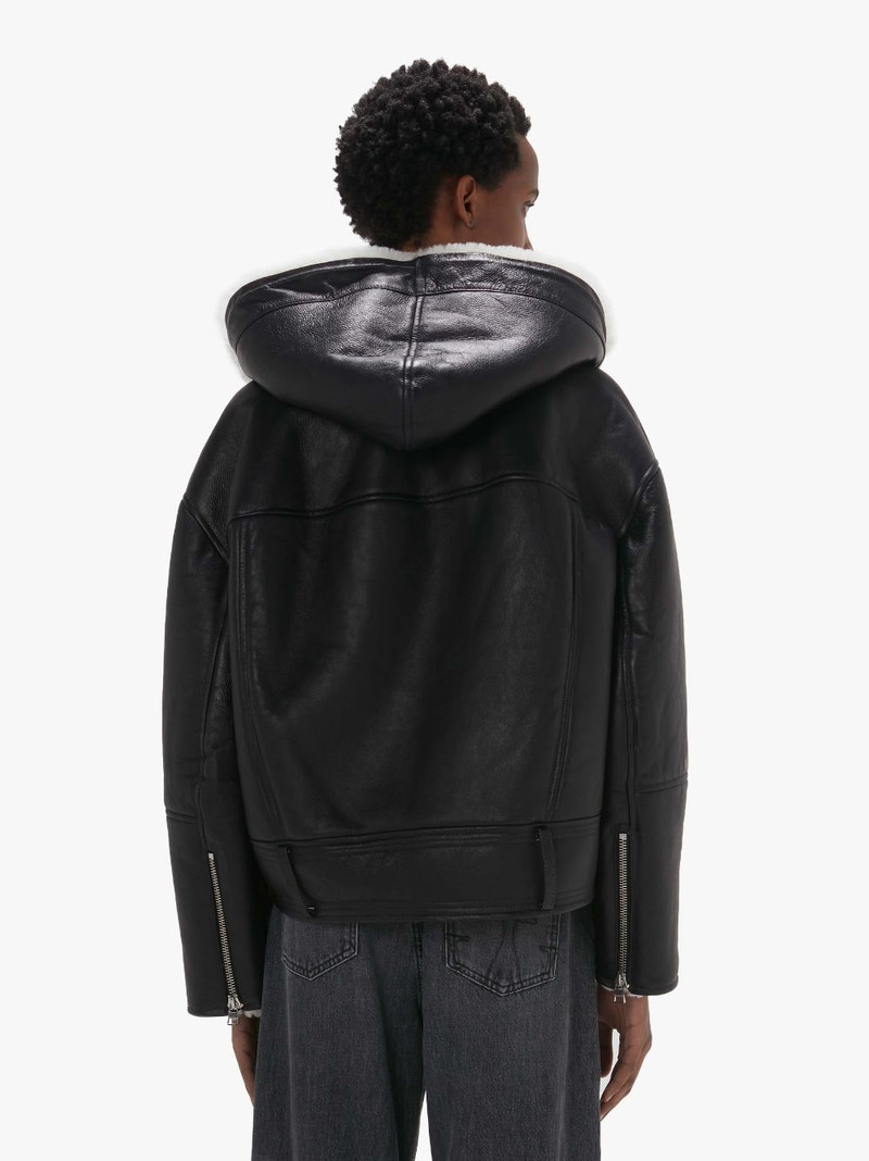 HOODED BIKER JACKET 3