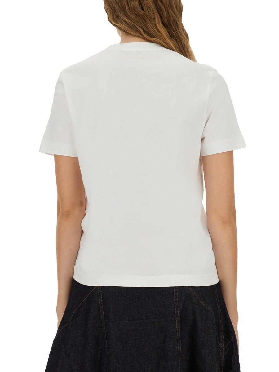 Jacquemus Women T-Shirt With Embroidered "J" - 3