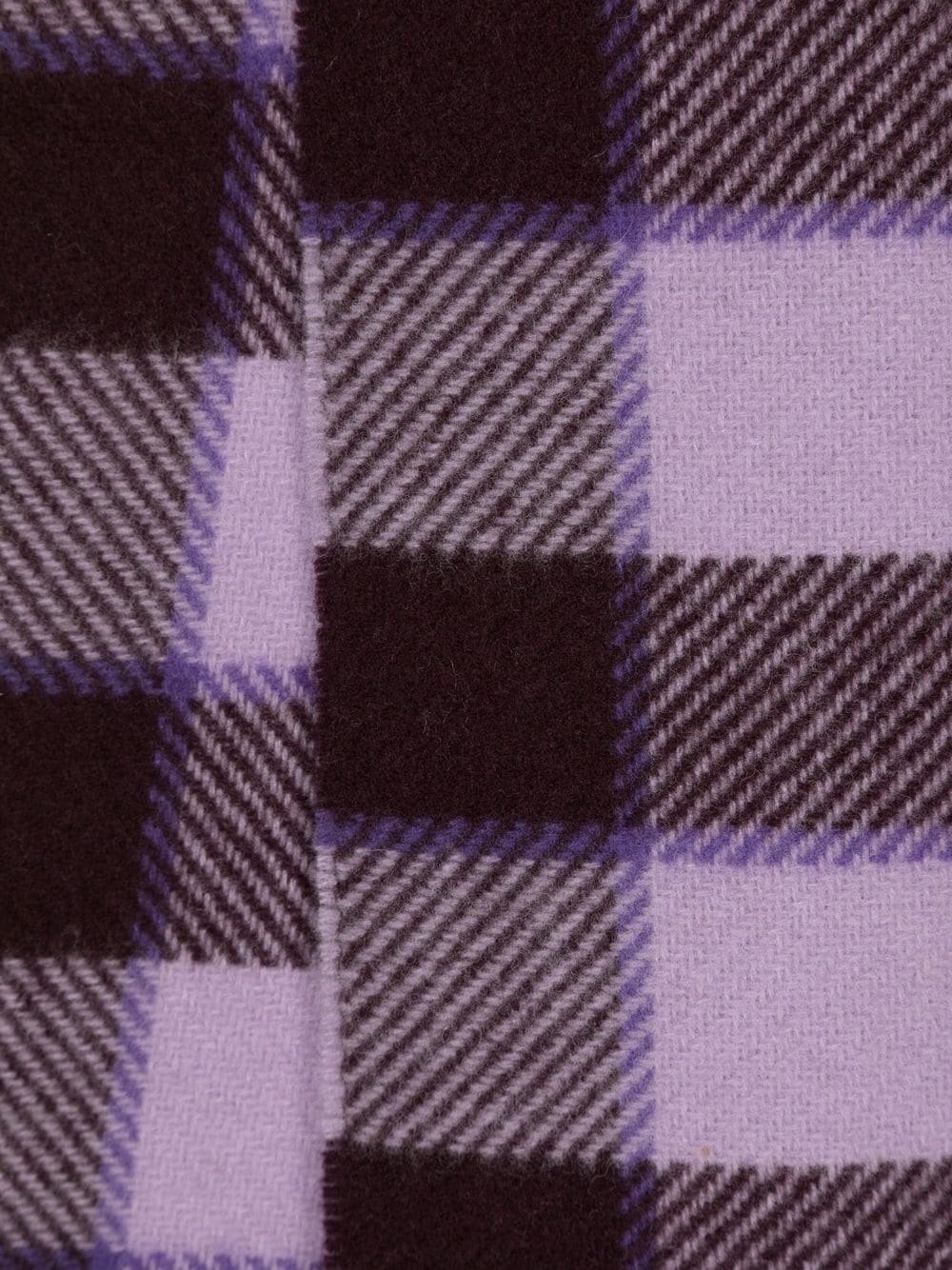 check-print wool scarf - 3
