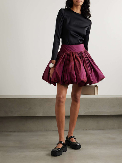 Molly Goddard Wilder gathered taffeta mini skirt outlook