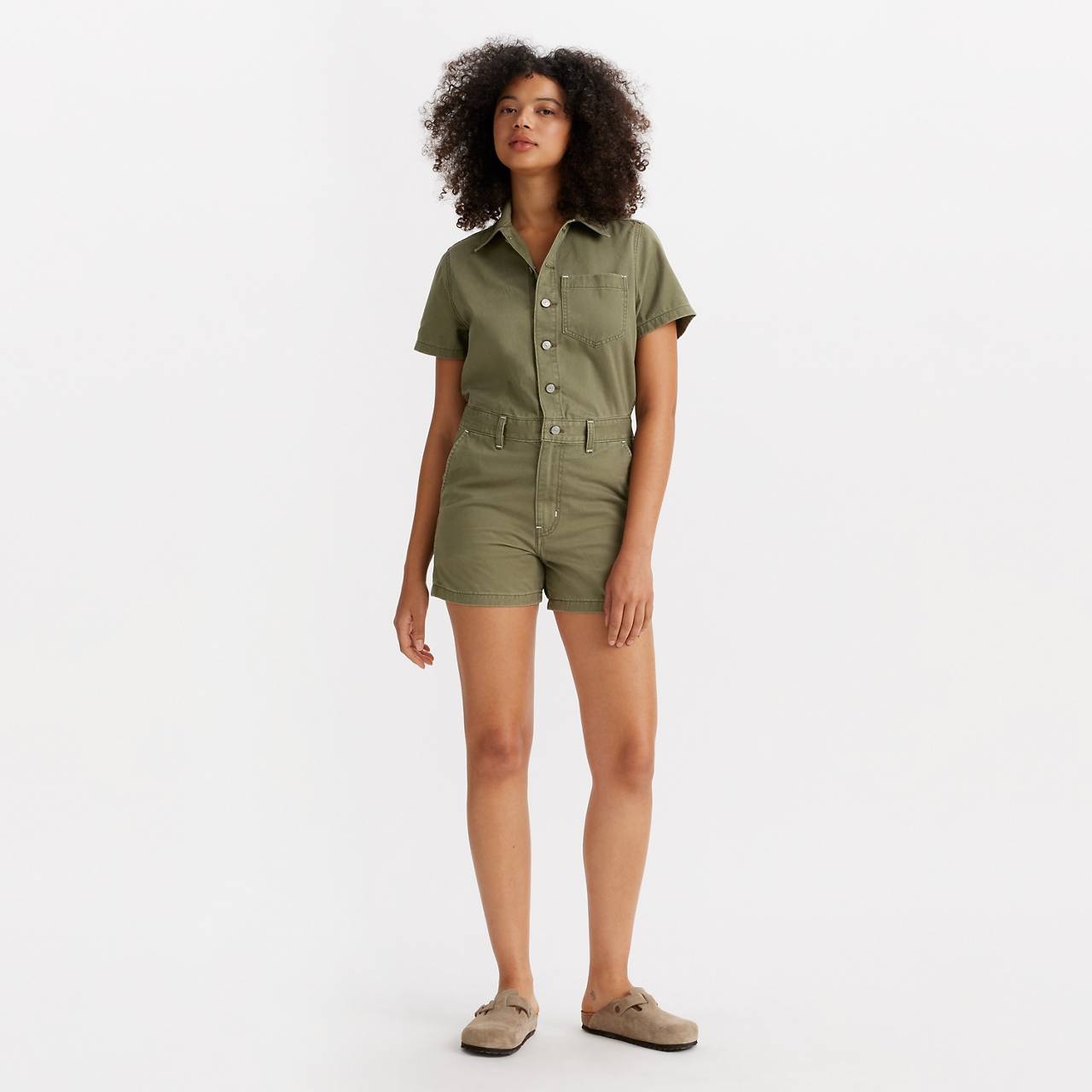 HERITAGE SHORT SLEEVE ROMPER - 1