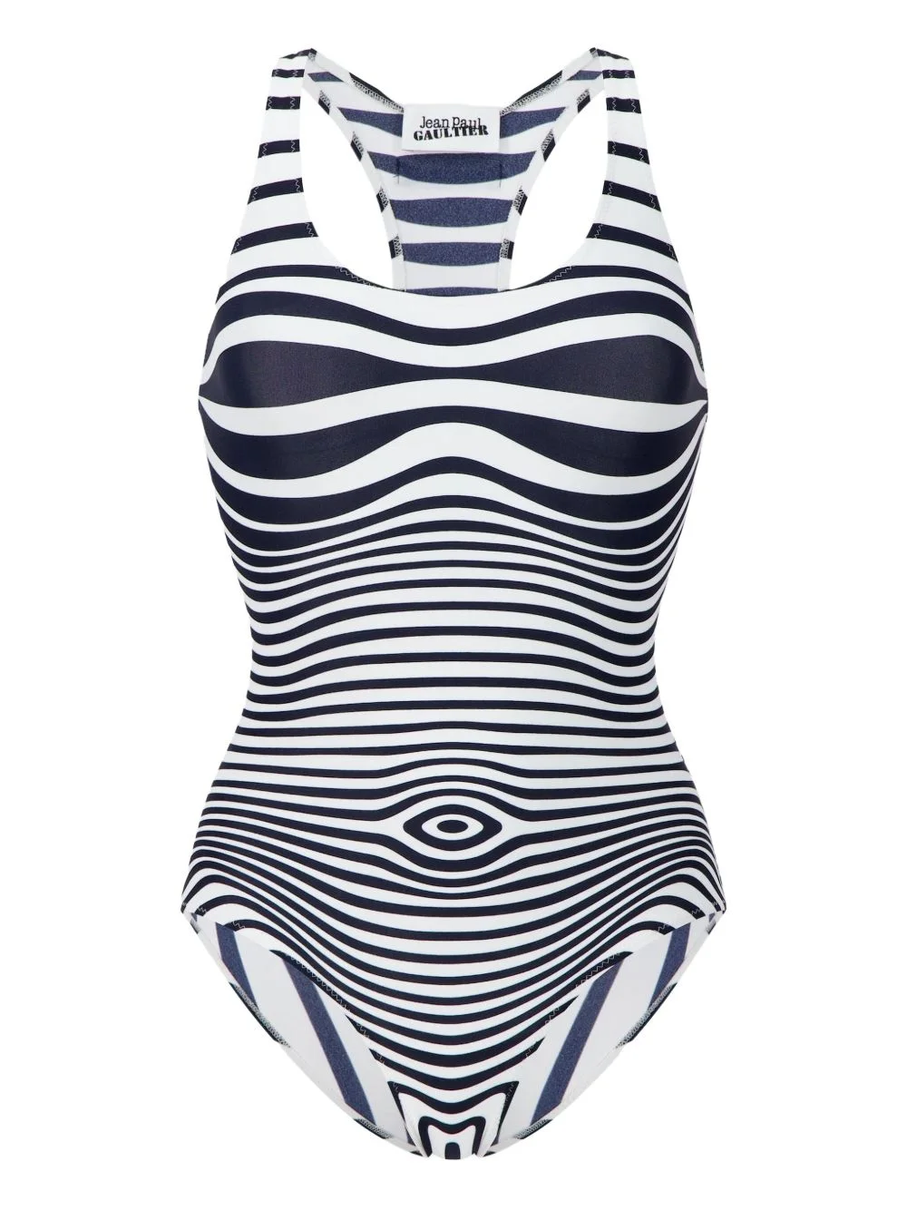 striped swimsuit - 1