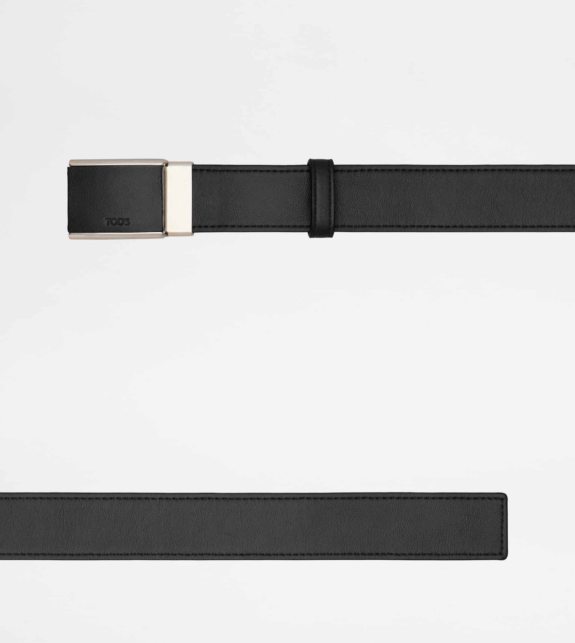 BELT IN LEATHER - BLACK - 2