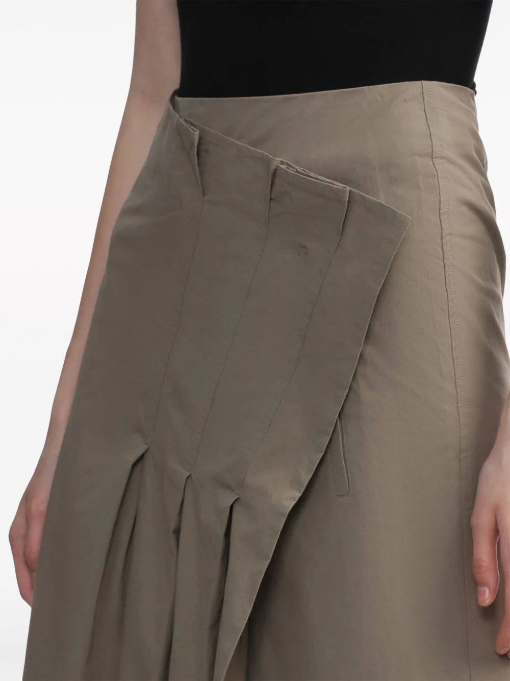 Pleated Wrap Skirt - 5