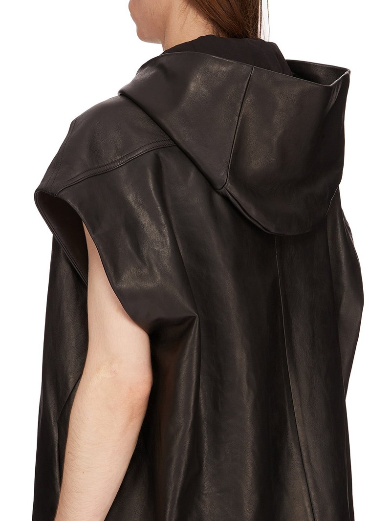 leather zipped gilet 6