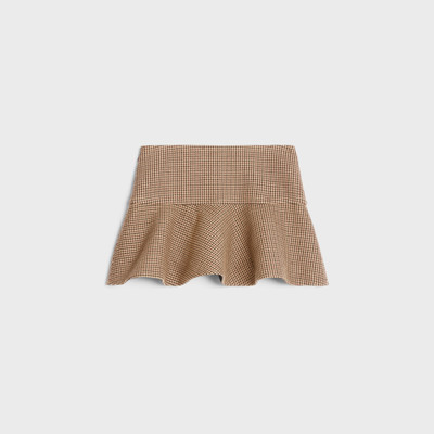 CELINE mini skirt in double houndstooth wool outlook