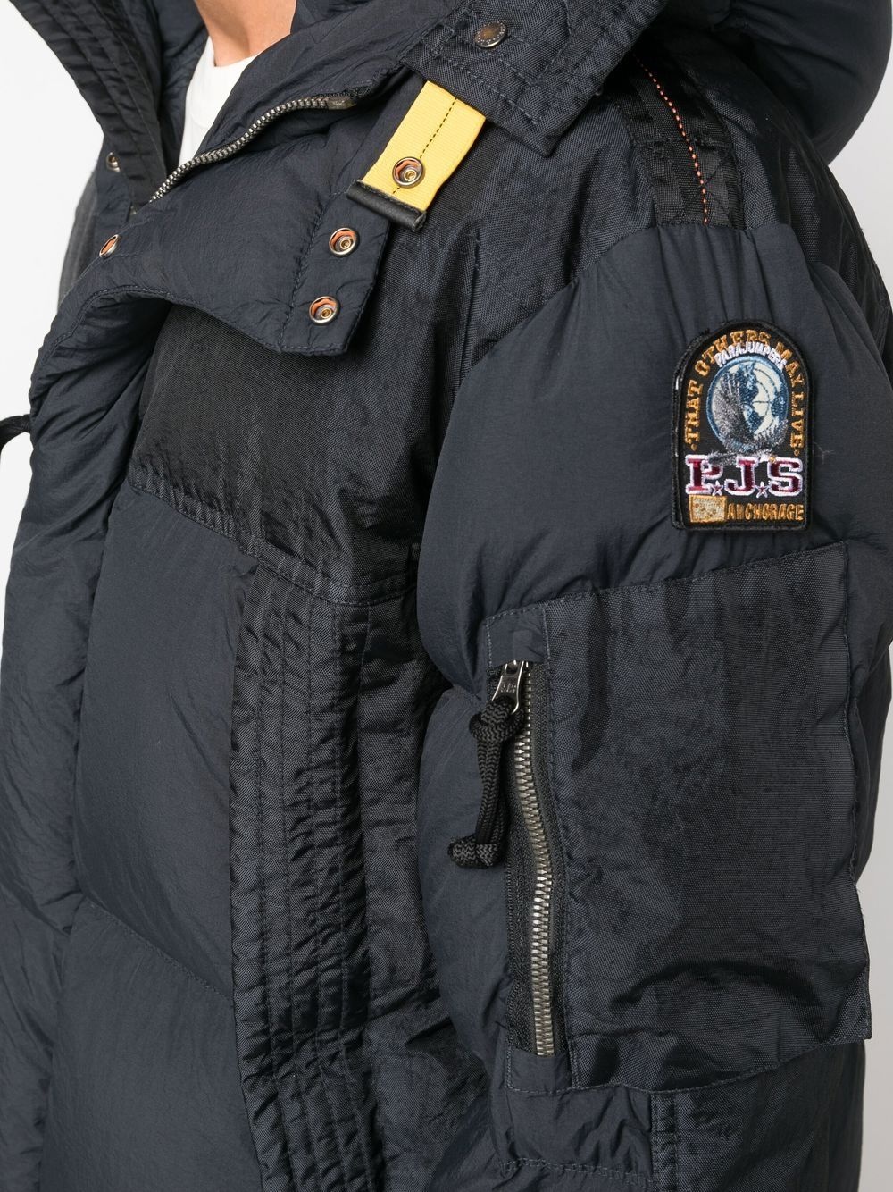 zip-up padded coat - 5
