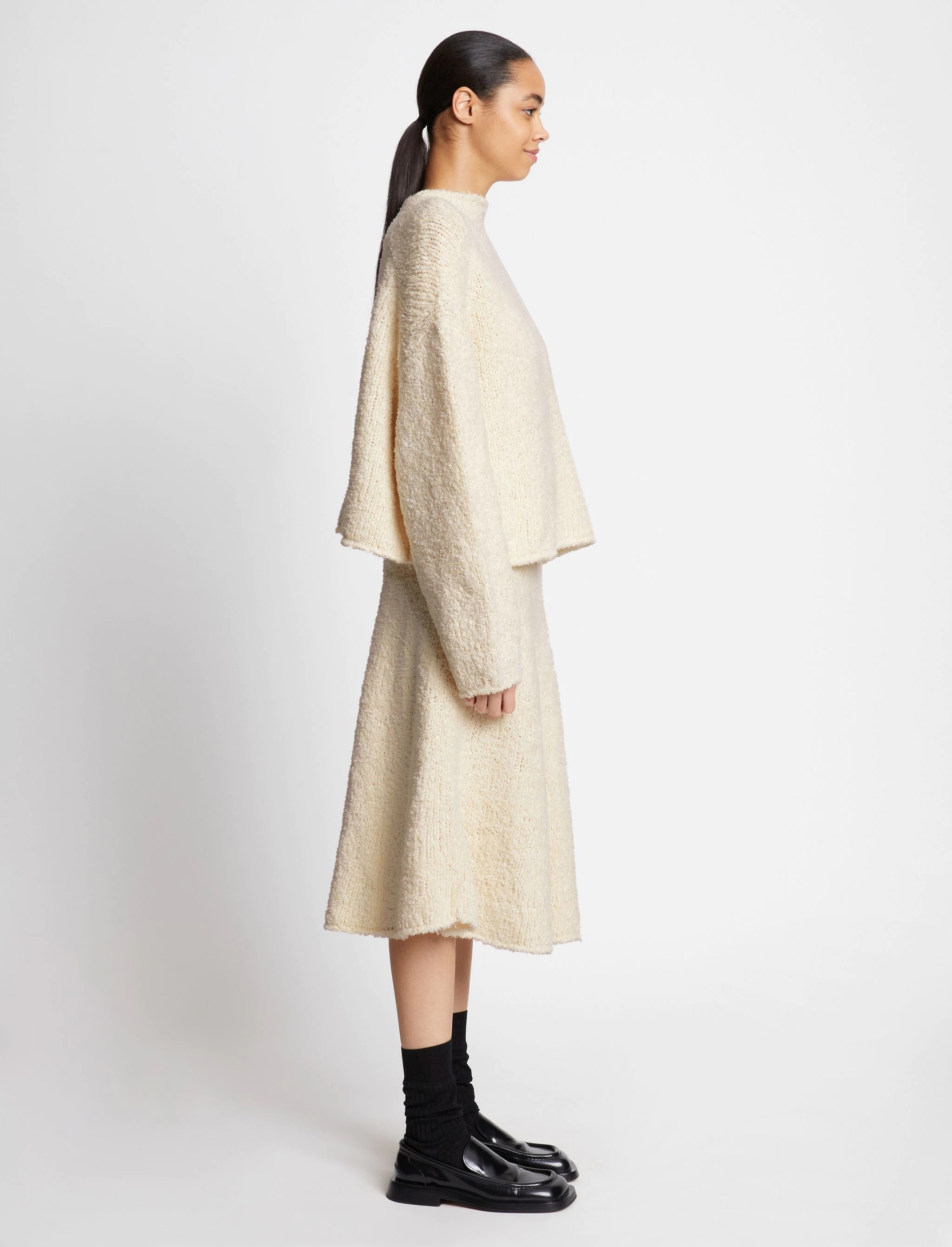 Frayed Cotton Sweater - 4