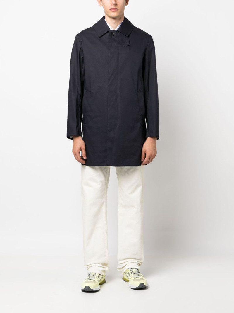 Mackintosh single-breasted cotton raincoat outlook