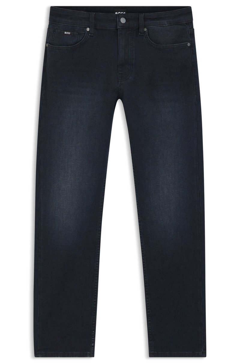 SLIM-FIT JEANS IN MID-BLUE KNITTED DENIM 1