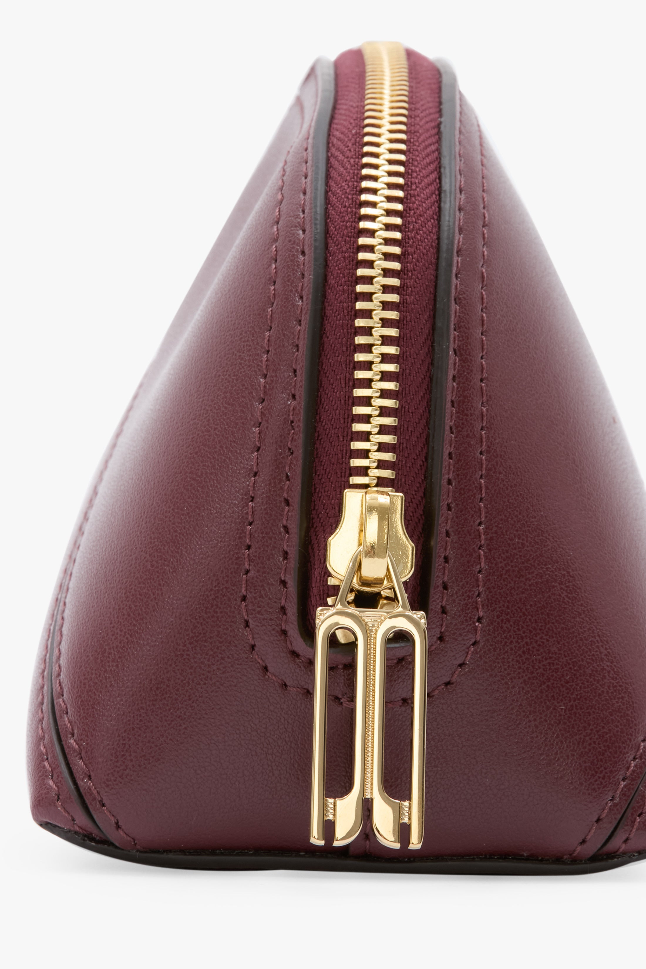 Victoria Mini Travel Pouch In Burgundy Smooth Leather - 5