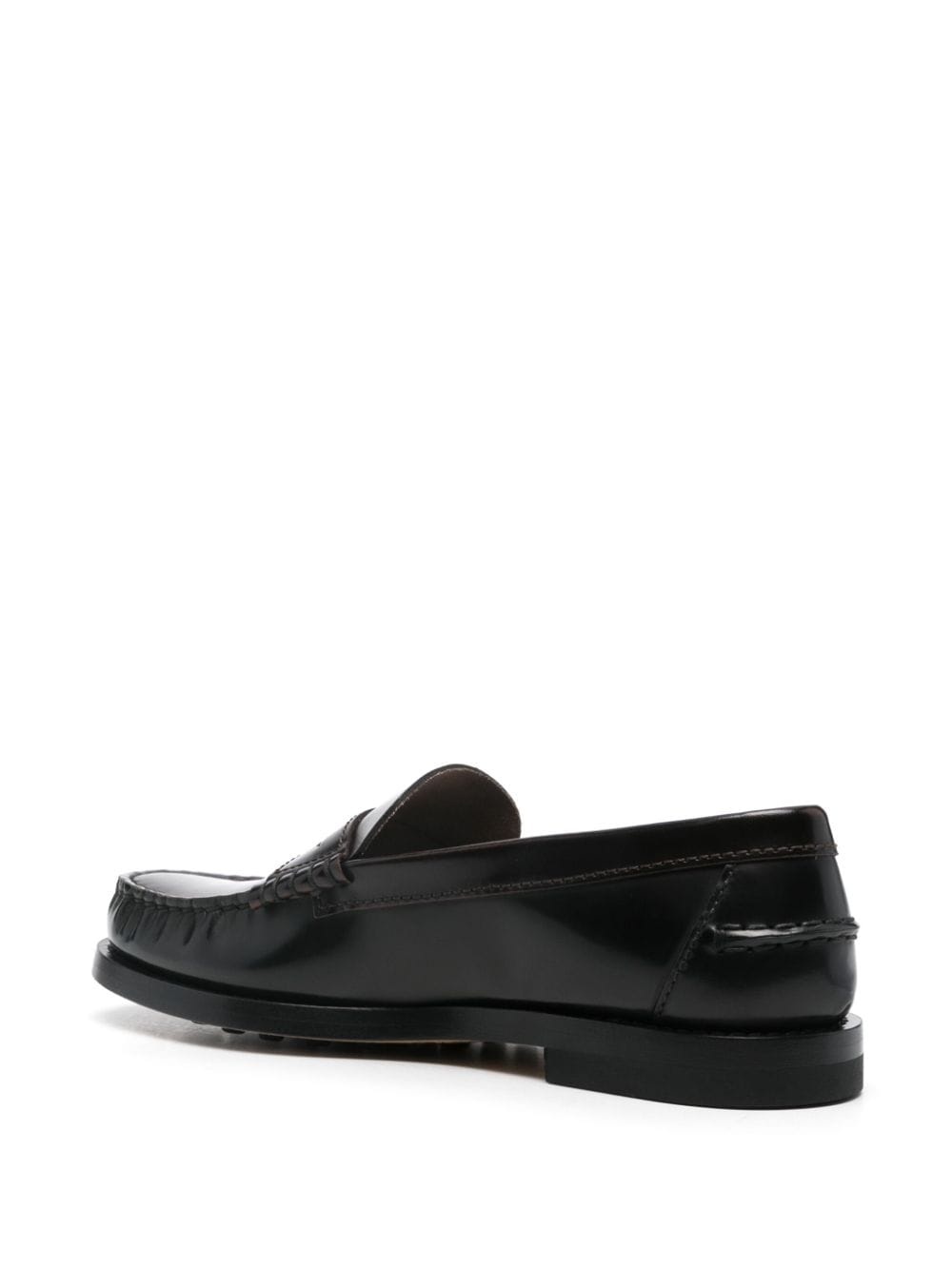 gathered-detail loafers - 3
