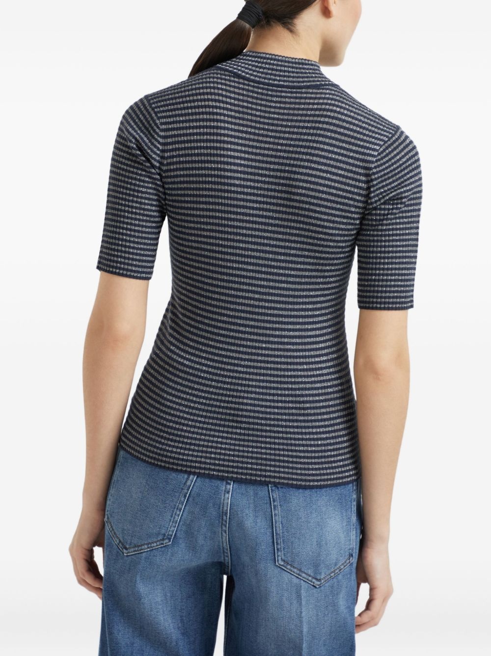 striped lightweight sweater - 4