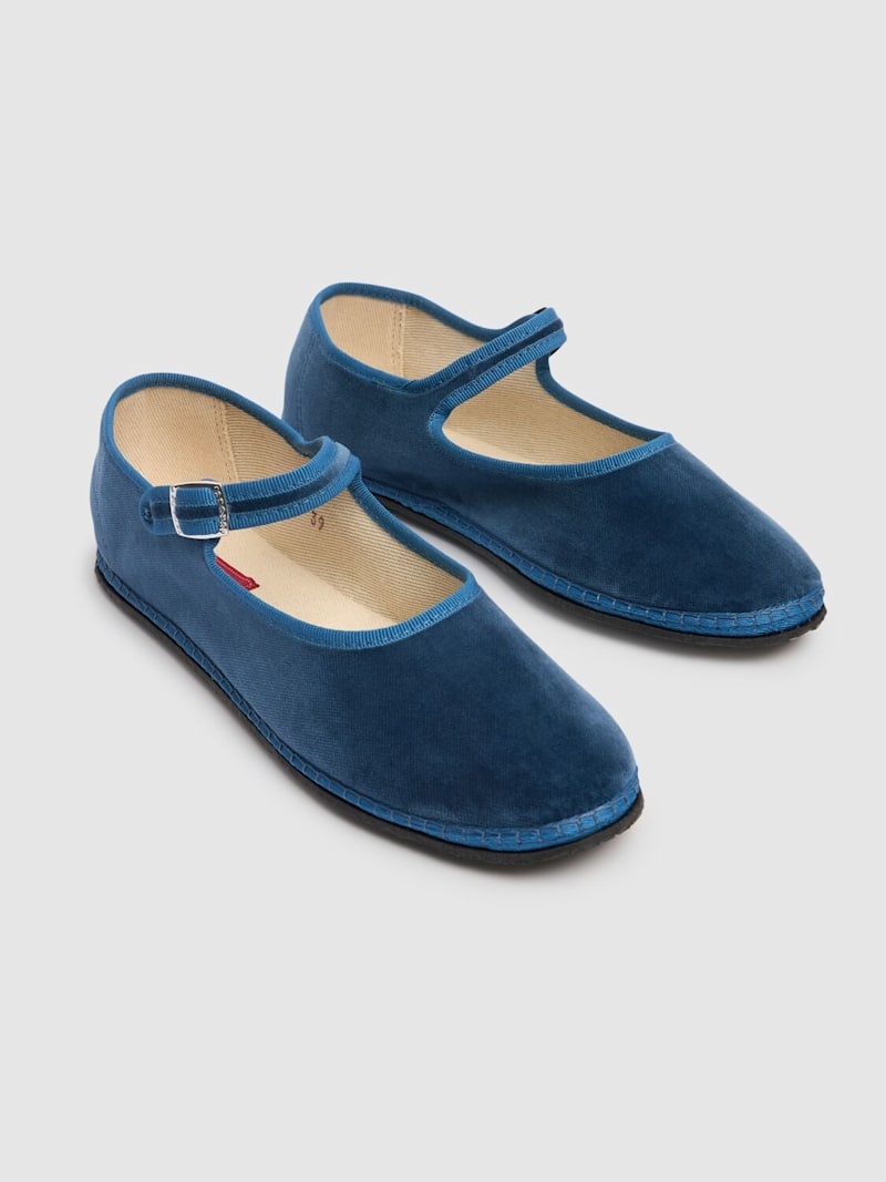 10mm Mary Jane Delfina velvet loafers - 3