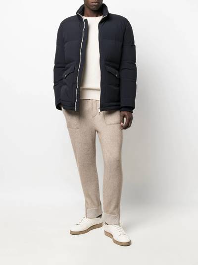 Brunello Cucinelli ribbed-trim cashmere jumper outlook