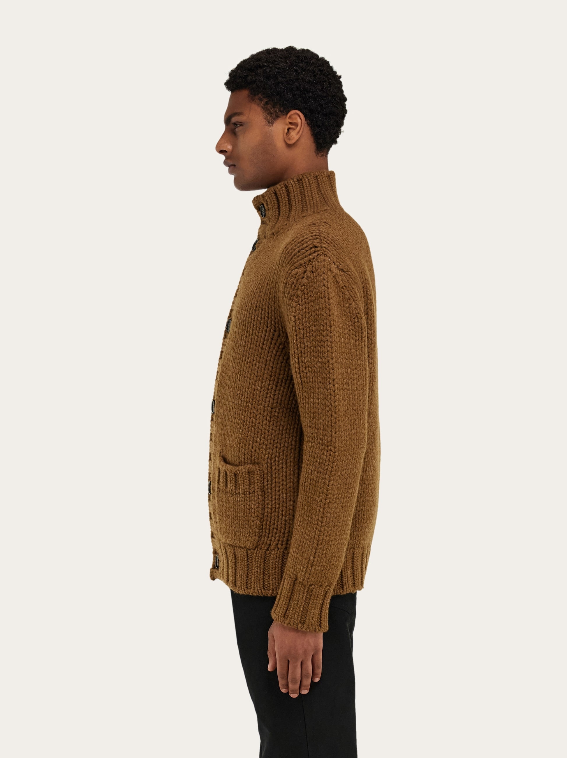 Wool and cashmere cardigan - 3