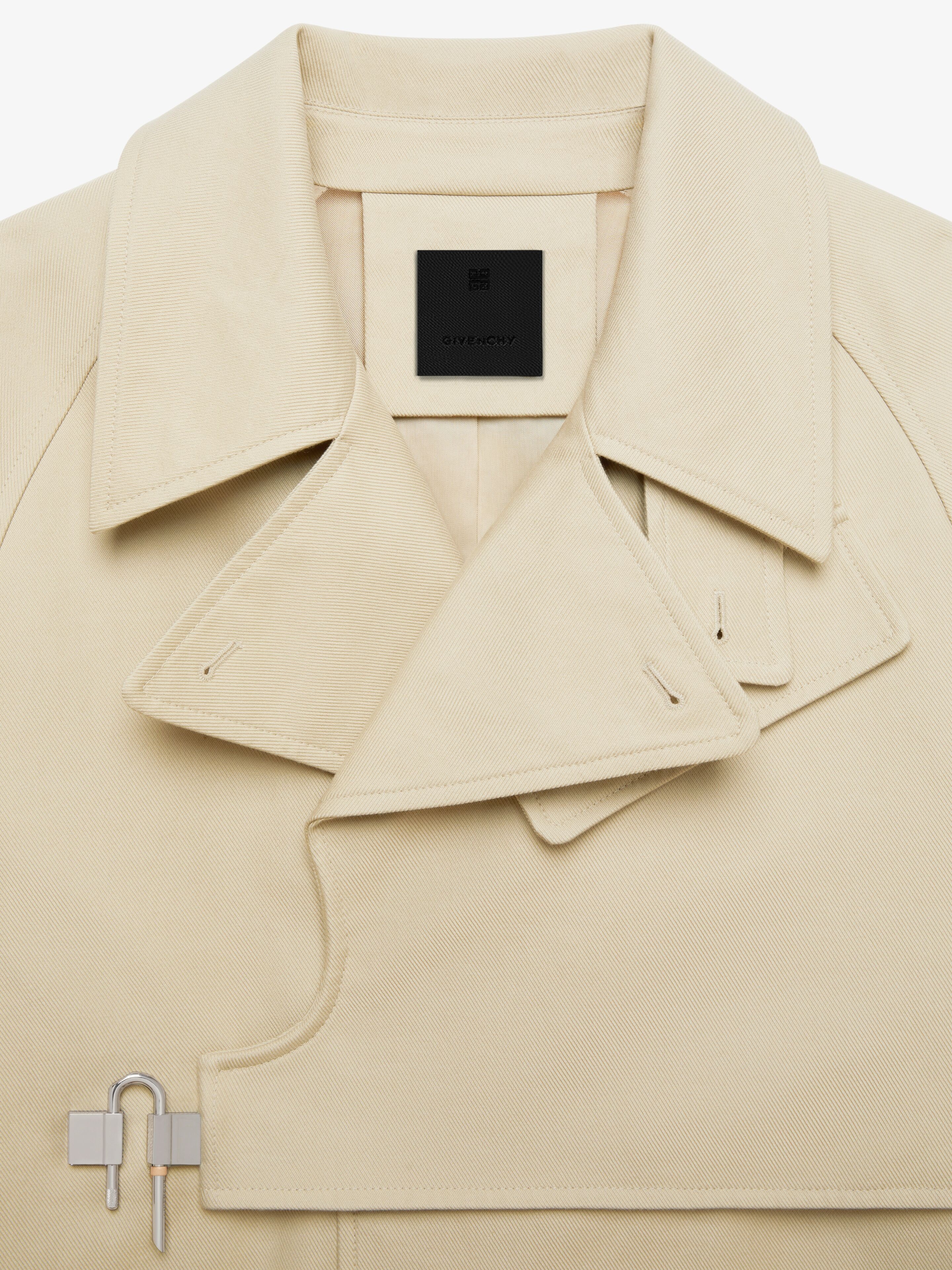 TRENCH IN COTTON TWILL WITH U-LOCK BUCKLE - 5