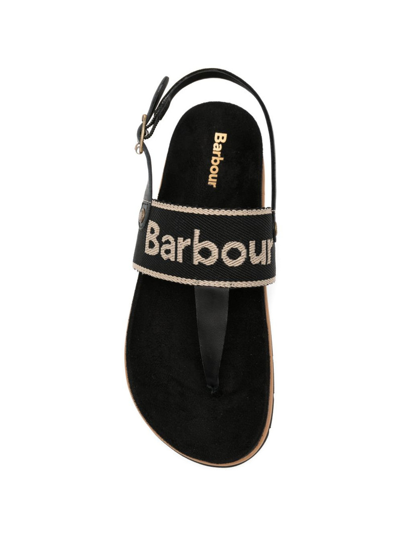 Lumley logo-embroidered slingback sandals 4