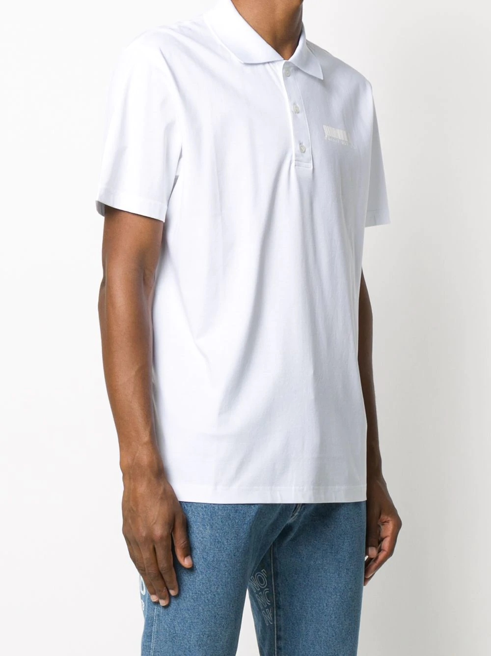 embroidered logo polo shirt - 3