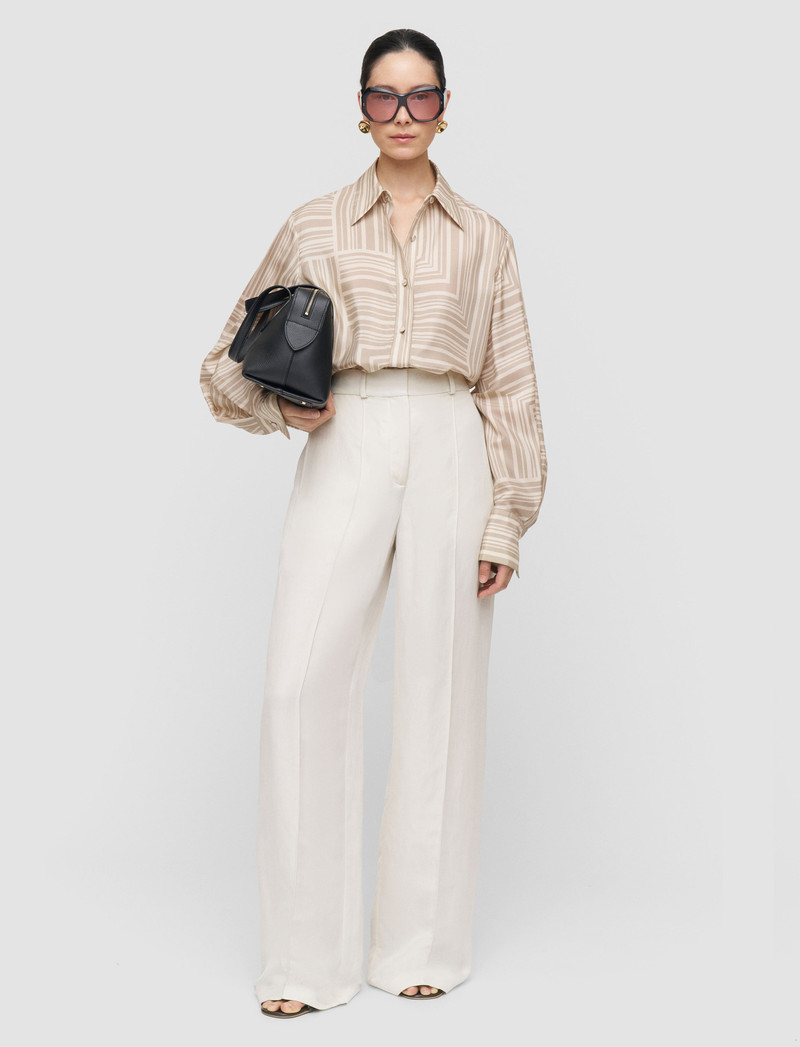 JOSEPH Atlan Printed Silk Blouse outlook