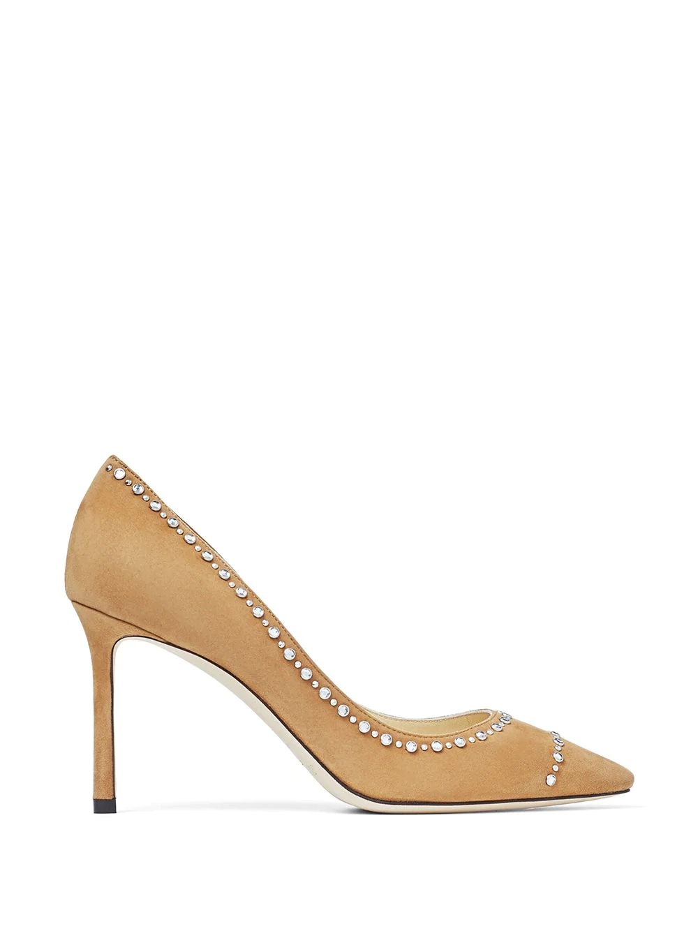 Romy crystal-embellished 85mm pumps - 1