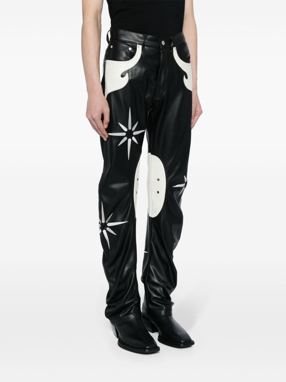 Flower Rider straight-leg trousers - 3