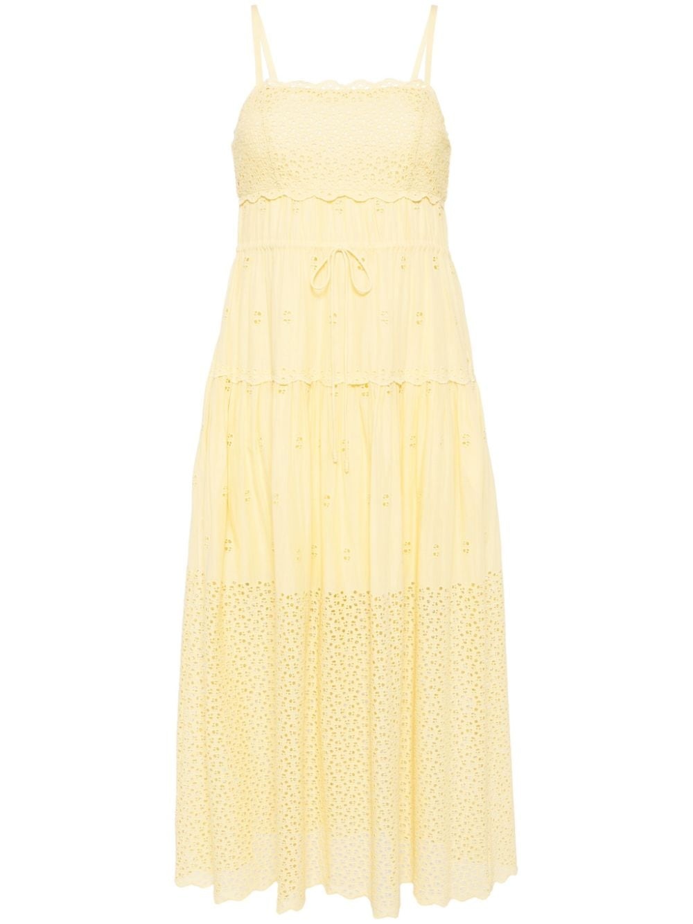 Isadore broderie-anglaise midi dress - 1