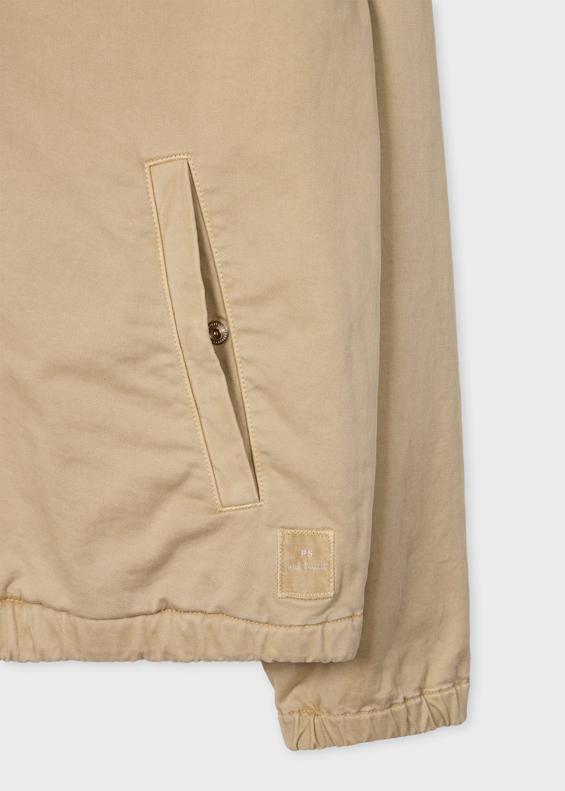 Paul Smith Washed Tan Cotton-Twill Coach Jacket outlook