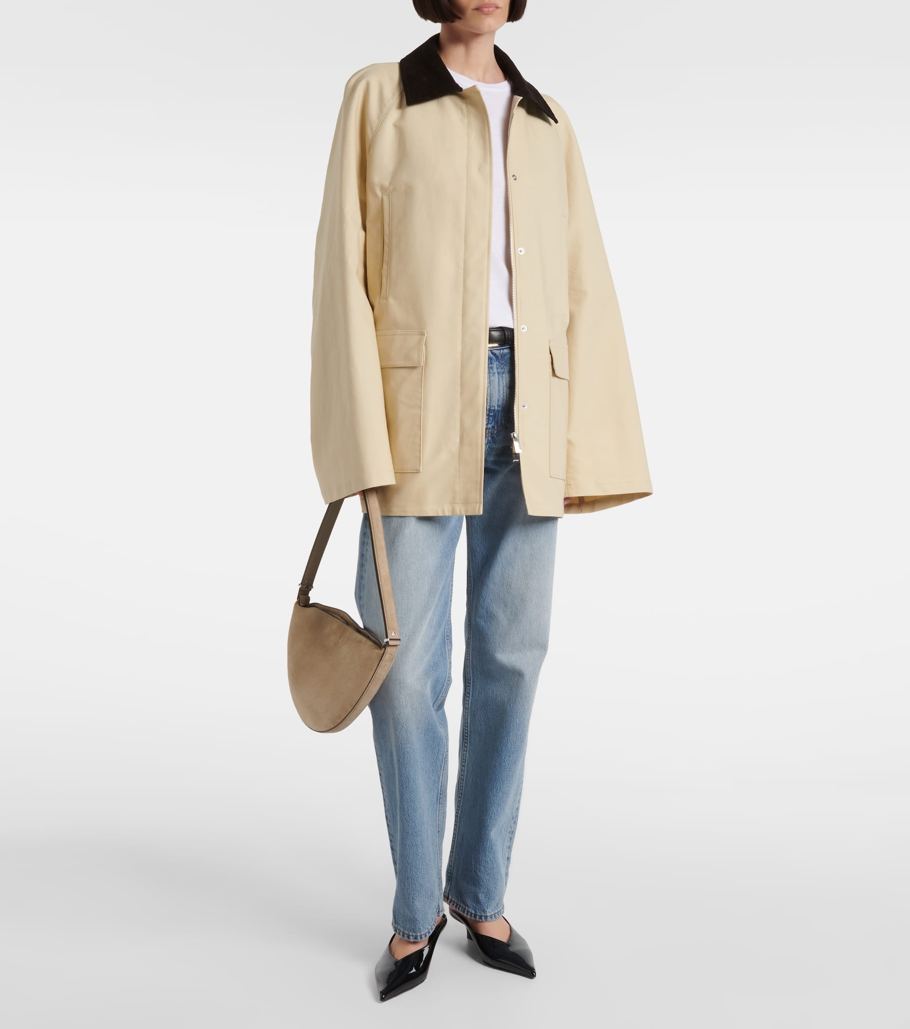 Suede shoulder bag - 5