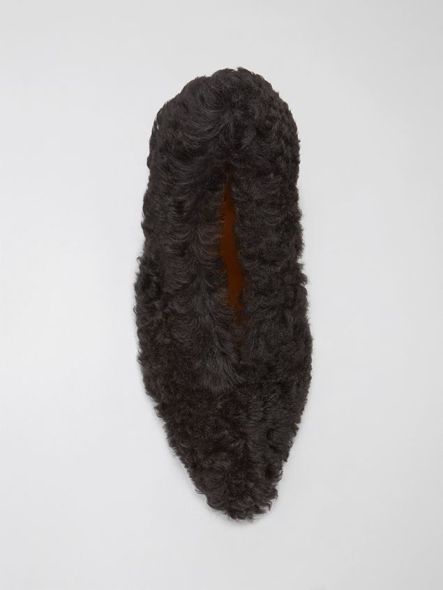 SHEARLING PUMP WITH HEEL COVERED IN NAPPA - 4