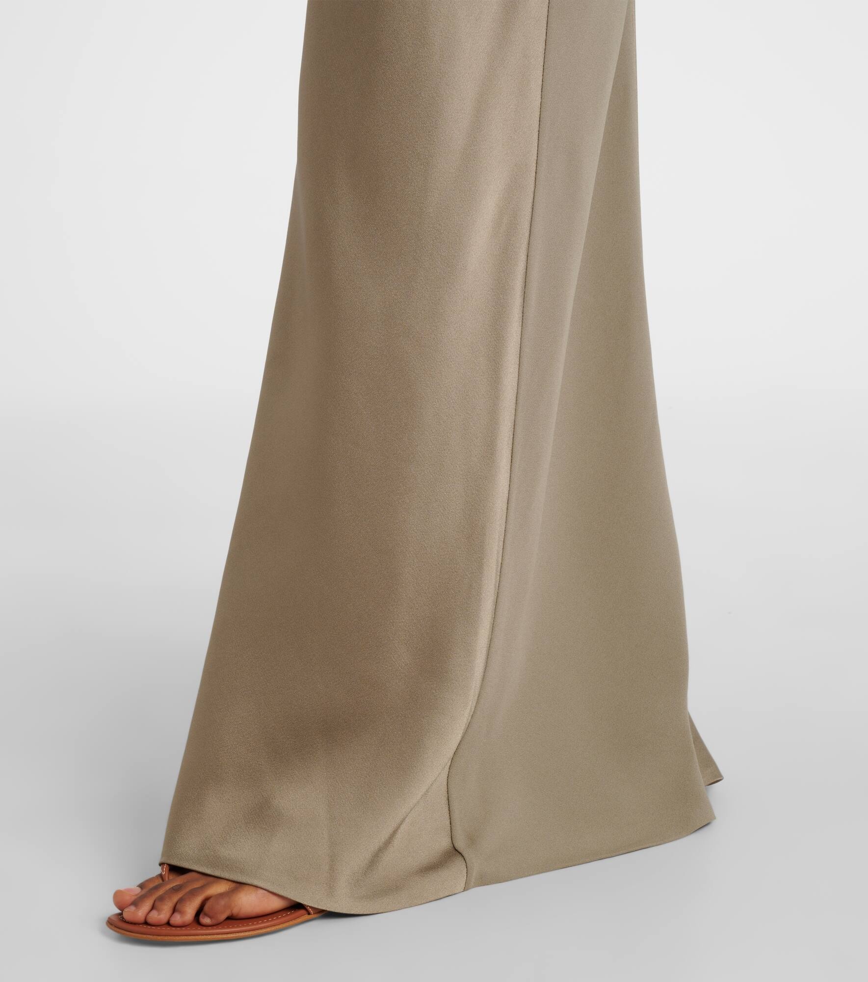 Paneled satin maxi dress - 5