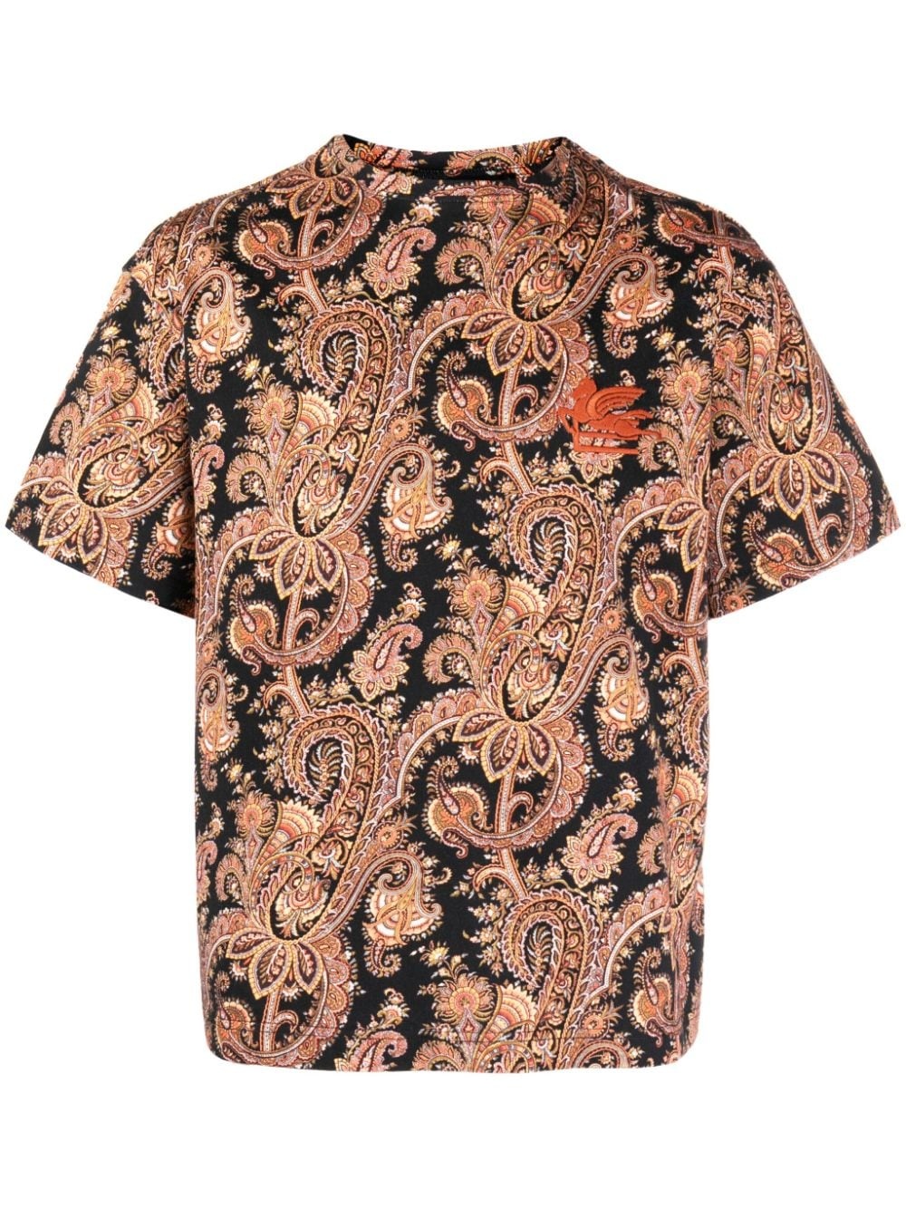 paisley-print cotton T-shirt - 1