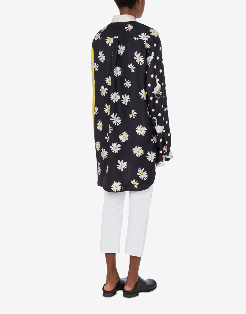 Moschino SILK TWILL SHIRT PATCHWORK outlook