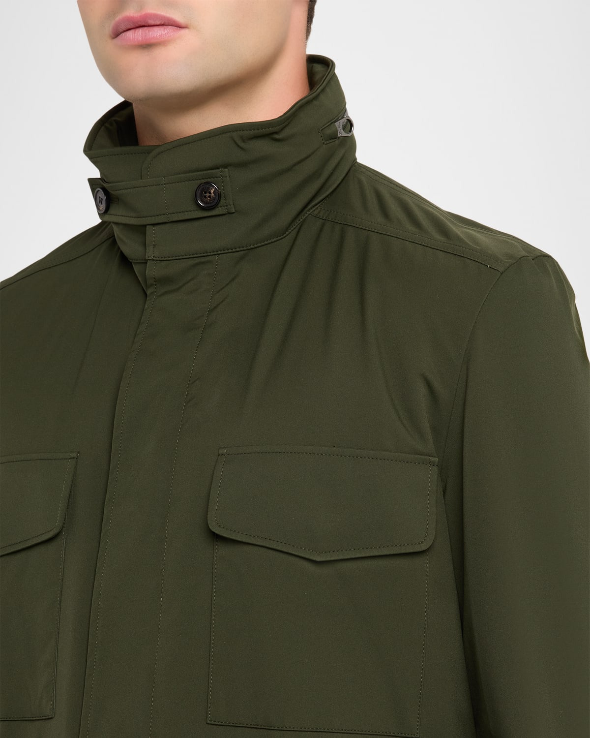 Men's Traveller Storm System Microfiber Field Jacket with Hood - 5