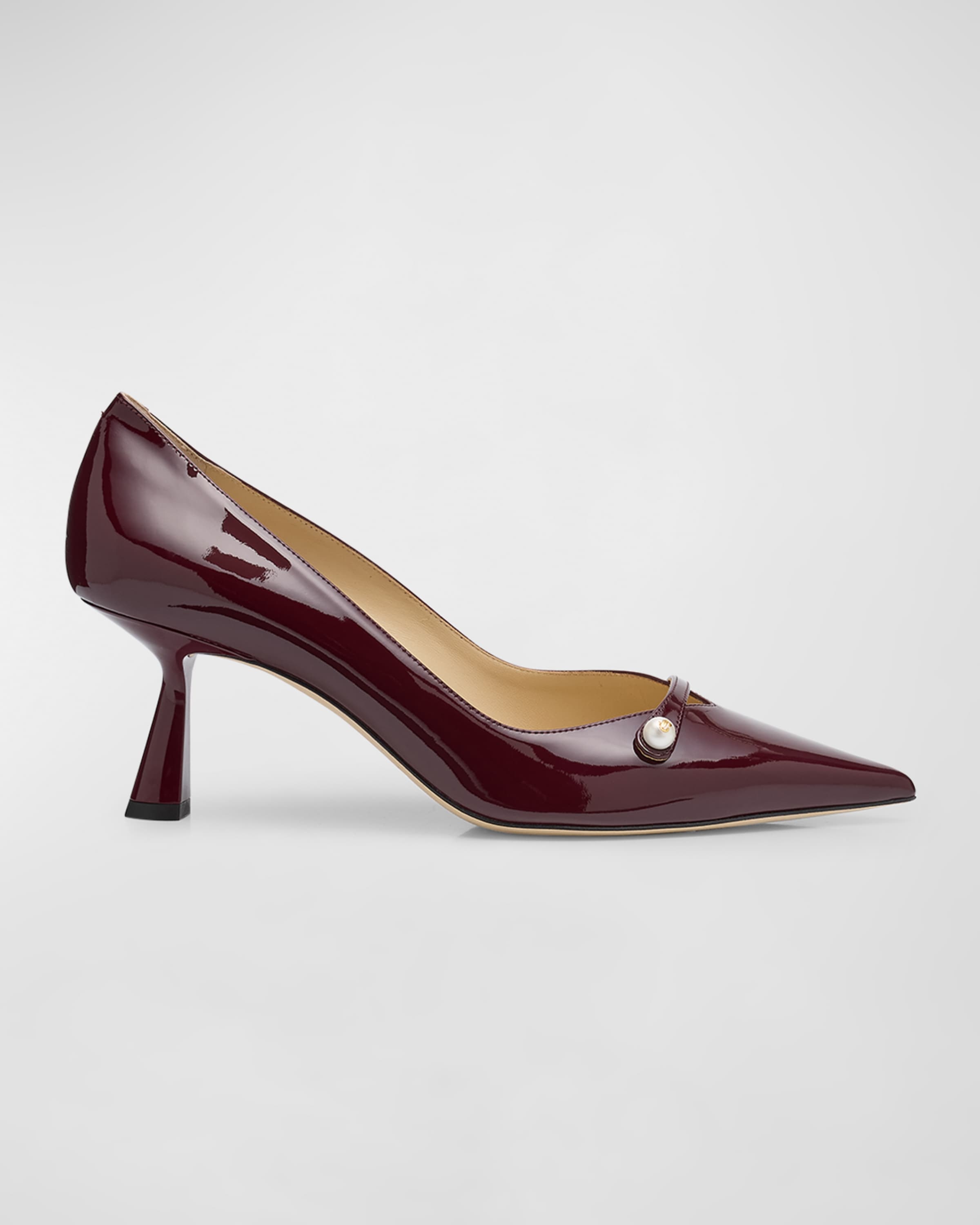 Rosalia Patent Pearly-Strap Pumps - 1