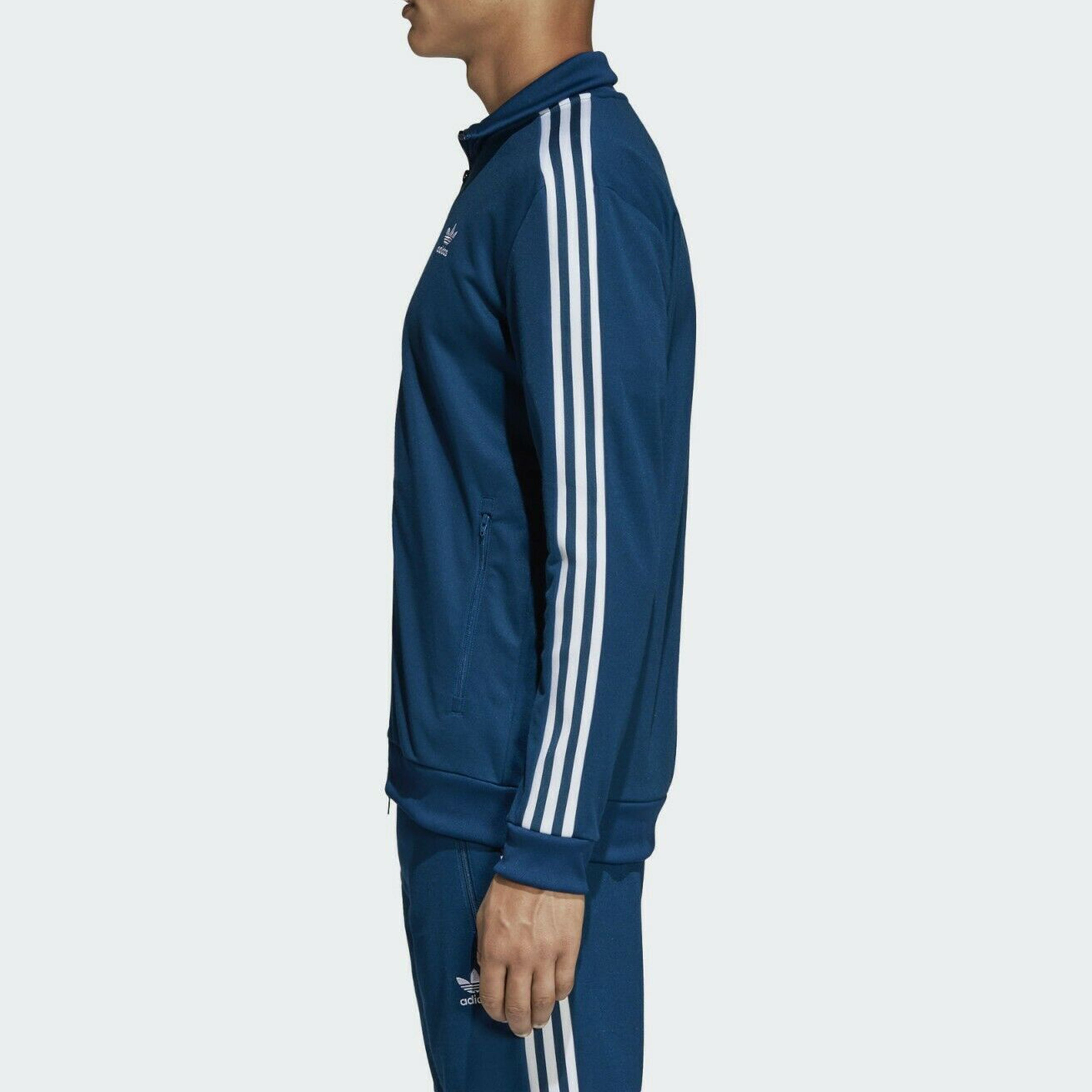 adidas originals Firebird Track Jacket Zipper tournament Sports Stand Collar Blue DV1522 - 4