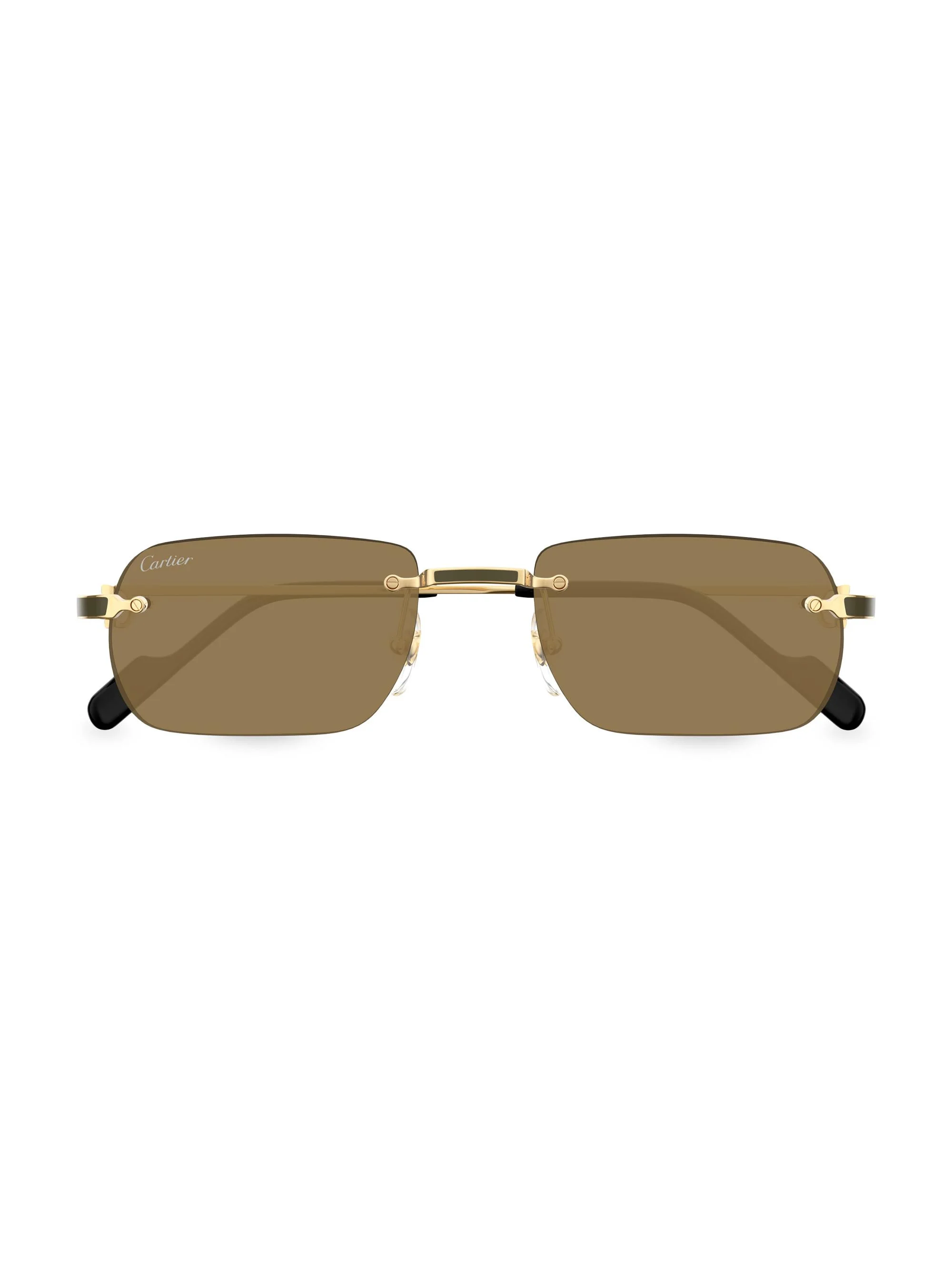 Women's Santos Classic Première de 59MM Oval Sunglasses - Brown Gold - 1