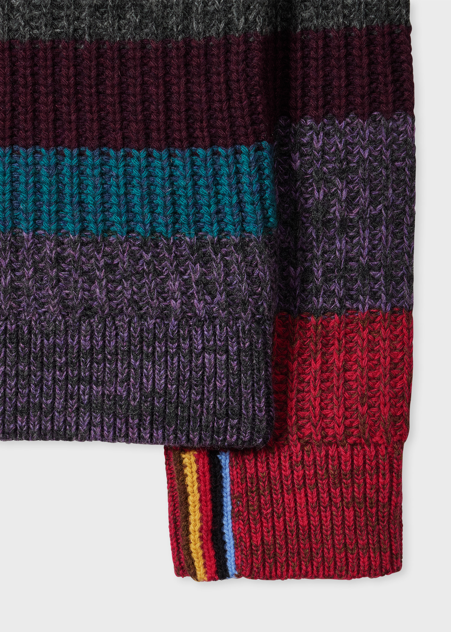 Paul Smith loves Barbour - Multi Stripe Crew Neck Sweater - 2