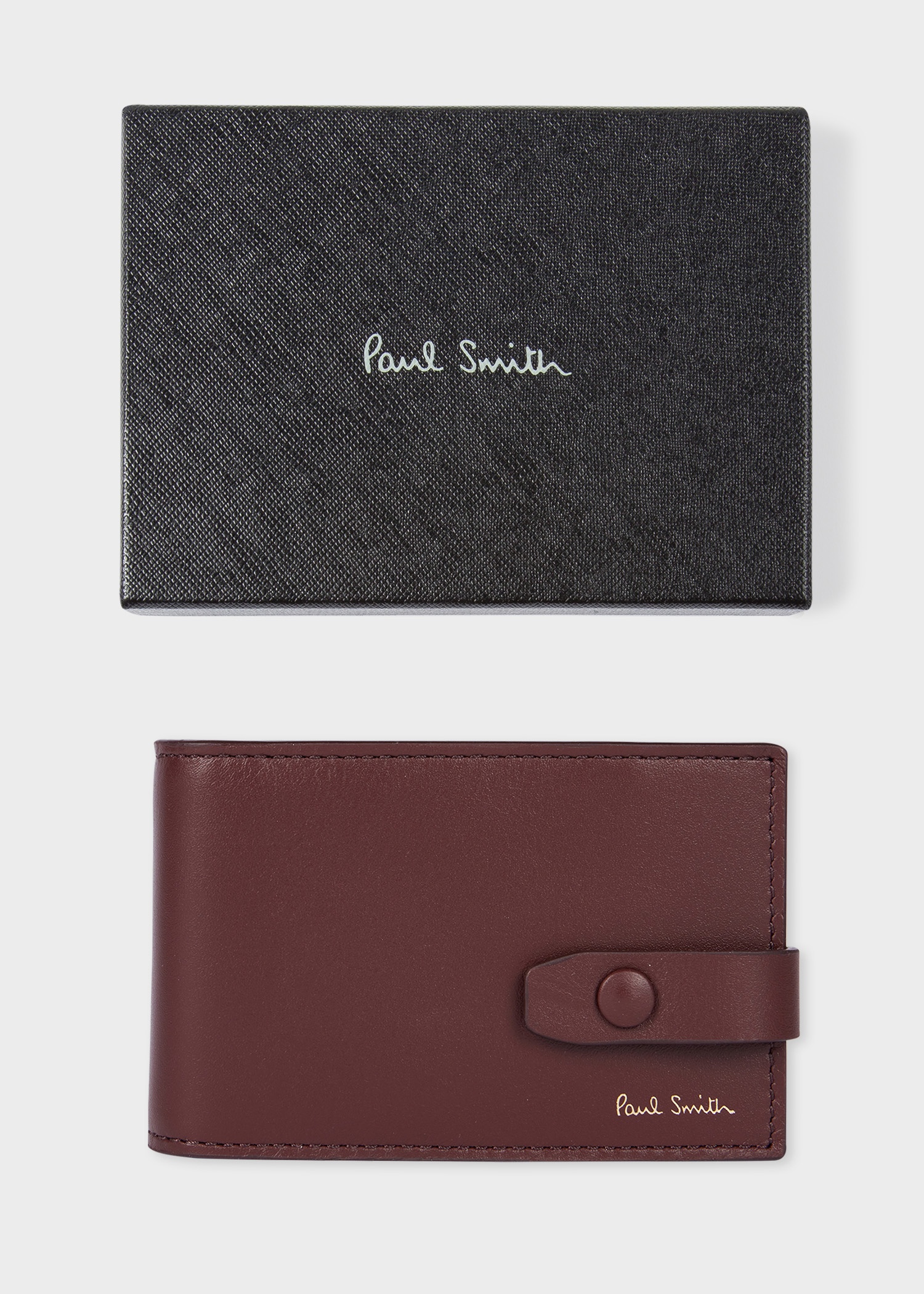 Burgundy 'Signature Stripe' Interior Credit Card Wallet - 5