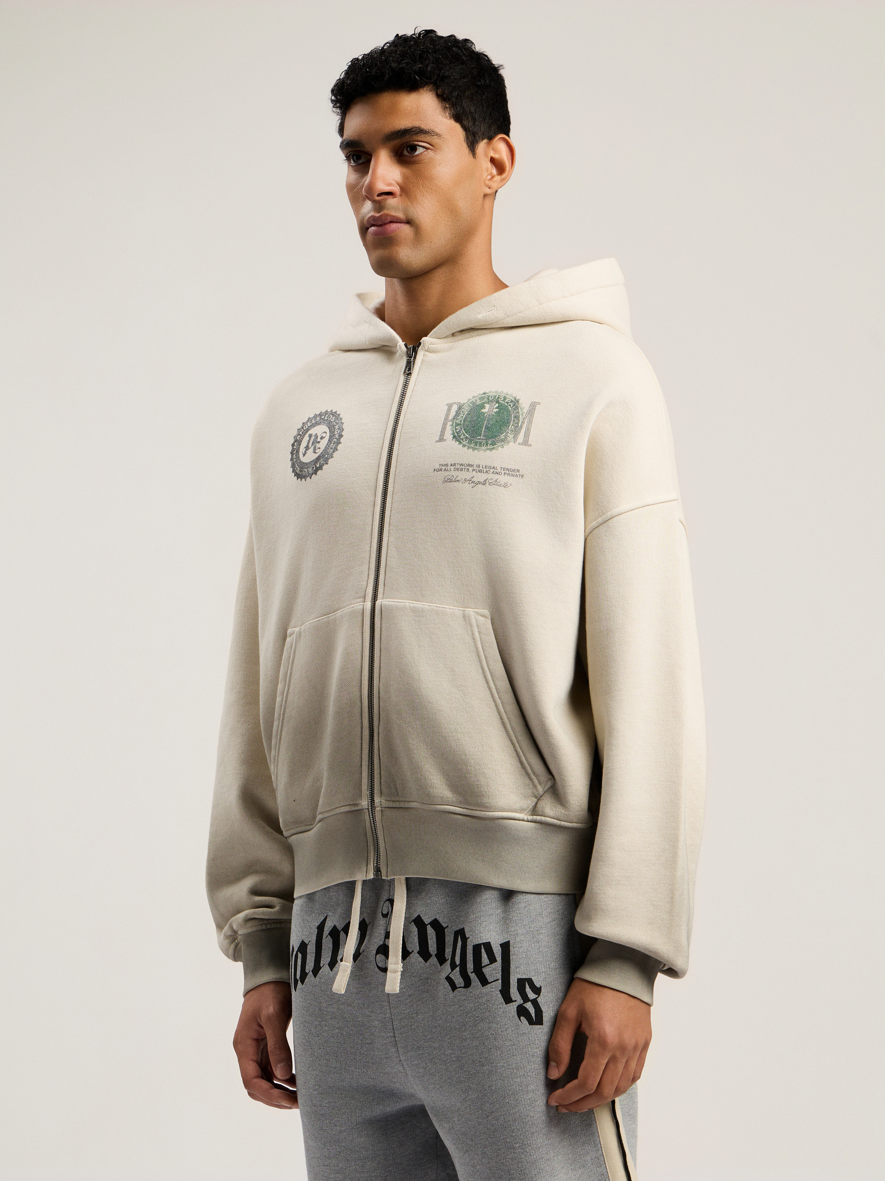 Dollar Zipped Loose Hoodie - 4