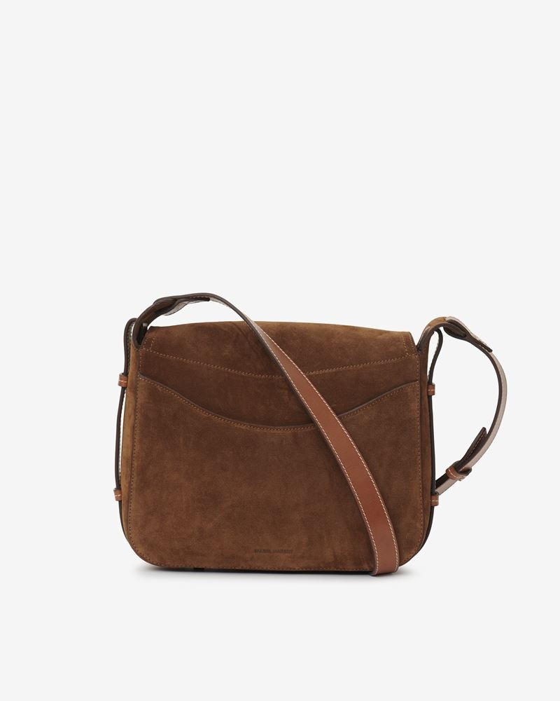 BOTSY BIG BESACE SATCHEL BAG IN SUEDE - 2
