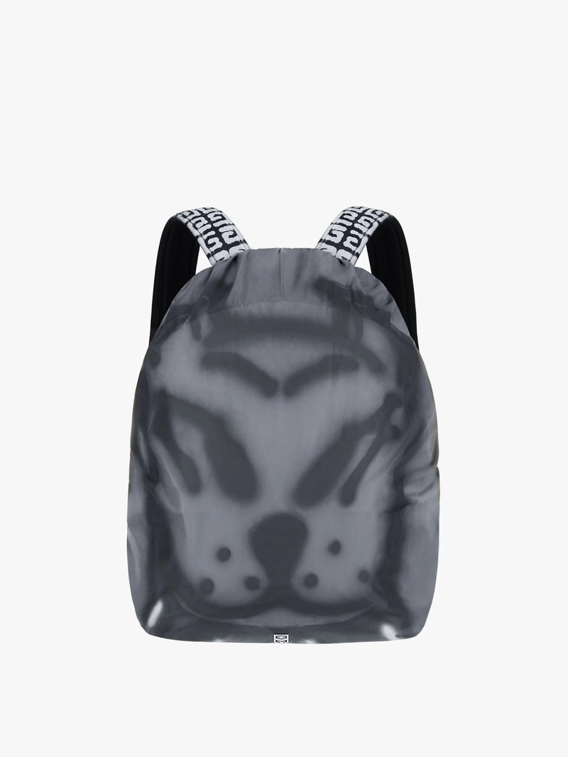 ESSENTIEL U BACKPACK WITH TAG EFFECT DOG PRINTS WITH COVER 1