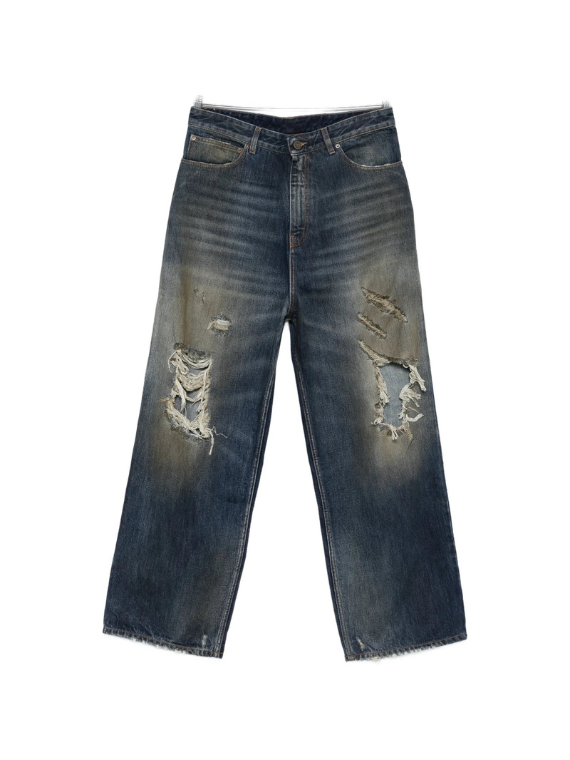 Vetements Distressed Ripped Jeans 1