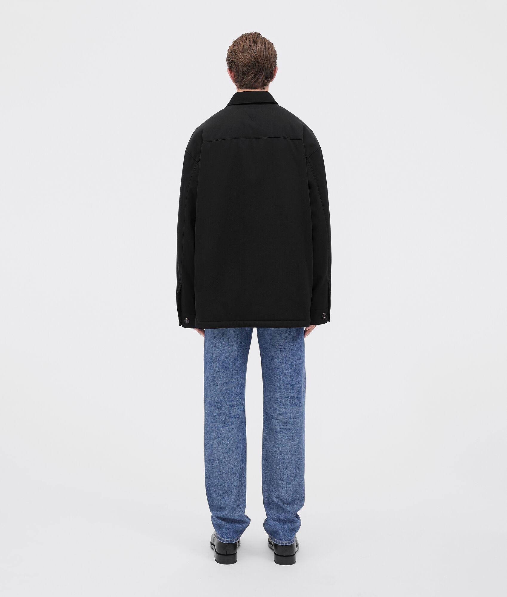 wool gabardine jacket - 3