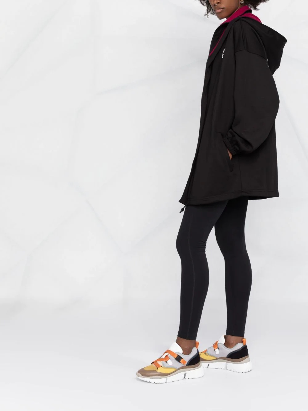 logo-print hooded jacket - 6