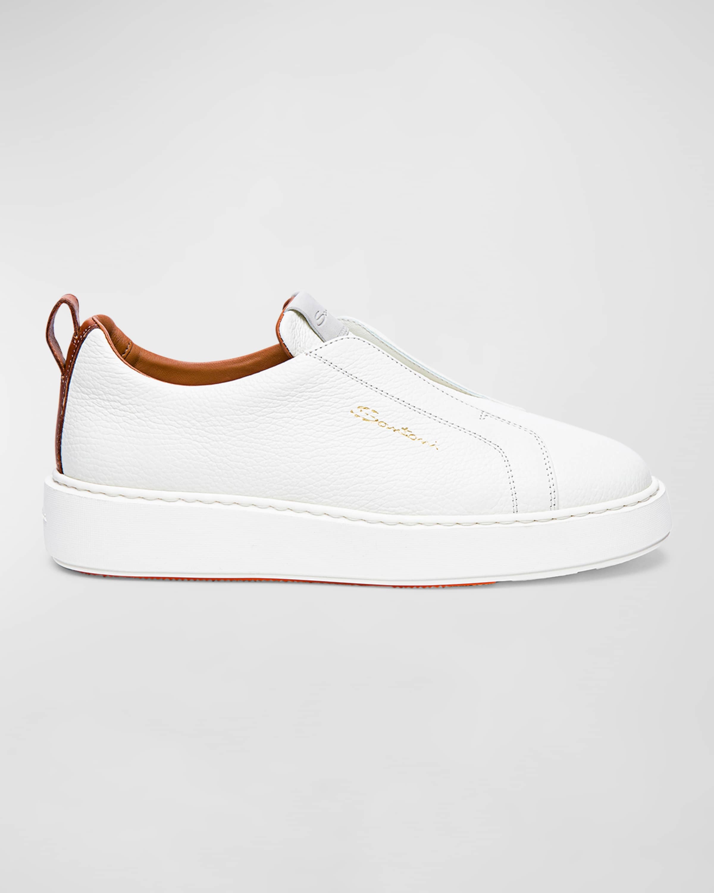 Vicky Leather Slip-On Sneakers - 1