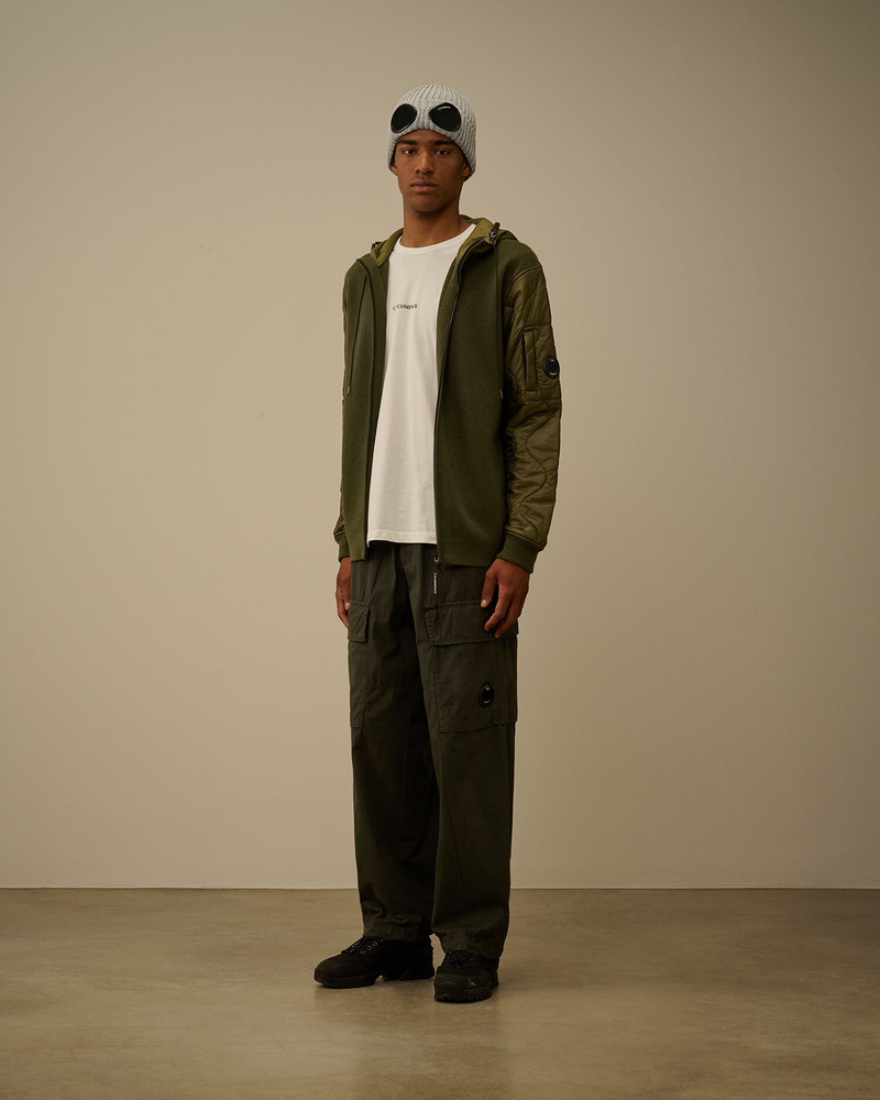 C.P. Company Extrafine Merino Wool Mixed Hooded Zip Sweater outlook