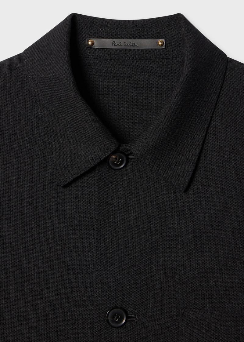 Paul Smith Black Two-Ply Hopsack Wool Work Pleated Co-ord outlook